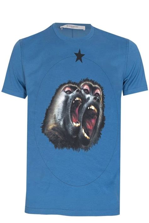 givenchy monkey shirt blue